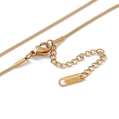2 pz 2 stile placcatura ionica (ip) 304 acciaio inossidabile mezzaluna ciondolo collane set&nbsp;NJEW-G090-04G