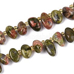 Natur Unakit Perlen Stränge&nbsp;G-Z091-A33