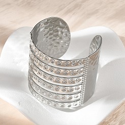 Braccialetti a polsino in acciaio inossidabile 304 per donna&nbsp;BJEW-Z096-06P