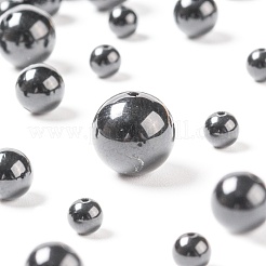 340 Stück 4 Größen natürliche schwarze Turmalinperlen&nbsp;G-LS0001-25