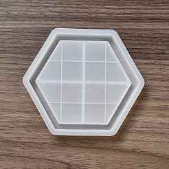 Moules de dessous de verre en silicone bricolage&nbsp;DIY-G079-18C
