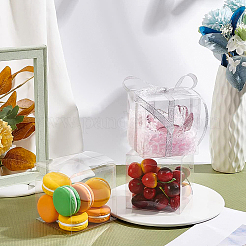 Transparente Geschenkbox aus Kunststoff für Tierboxen&nbsp;CON-WH0052-9x9cm
