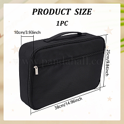 Große Kapazität Oxford Stoff Emaille Pin Aufbewahrung Reißverschluss Taschen&nbsp;ABAG-WH0040-33