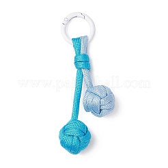 6 pièce de décorations suspendues rondes en corde de polyester et spandex&nbsp;HJEW-JM04377