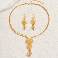 Legierung Blumenquasten Ohrringe & Halsketten Sets für Frauen&nbsp;VG1316