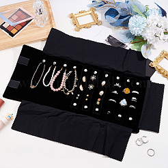 Rotolo organizer per gioielli in velluto&nbsp;AJEW-WH0347-28