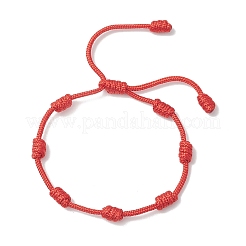 Braccialetti intrecciati in poliestere regolabili per donna&nbsp;BJEW-JB13412
