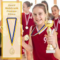 3 Stück 3 Farben Legierung Award Basketball-Medaille&nbsp;AJEW-FG0003-35