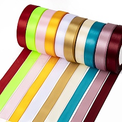 Ruban satin, couleur mixte, 3/4 pouce (20 mm), 25yards / roll (22.86m / roll), 250 yards / groupe, 10 rouleaux / groupe