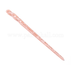 Палочки для волос из ацетата целлюлозы (смола), форма поворотного стержня, salmon, 177x10x9.5 мм