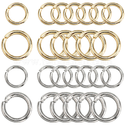 Sunnyclue 800 piezas 4 estilos 304 anillos de salto de acero inoxidable, anillos del salto abiertos, acero color oro y acero, calibre 20 ~ calibre 18, 5~8x0.8~1.2mm, diámetro interior: 3.4~6 mm, 200 piezas / style