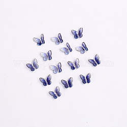 3d смолы кабошоны, шпильки для ногтей, ногтей декоративные аксессуары, бабочка, темно-синий, 7.5x7~8x2~3 мм