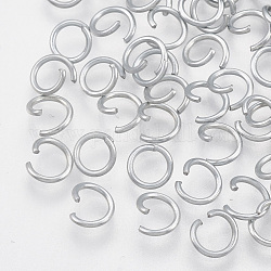 Eisen offenen Ringe springen, cadmiumfrei und bleifrei, Nicht Plattiert, 21 Gauge, 5x0.7 mm, Innendurchmesser: 3.6 mm, ca. 17000 Stk. / 1000 g