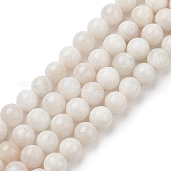 Brins de perles de pierre de lune grise naturelle, ronde, 10mm, Trou: 0.8mm, Environ 39 pcs/chapelet, 15.35 pouce (39 cm)