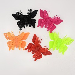 Solid Color Acrylic Cabochons, Butterfly, Mixed Color, 36x50x12mm