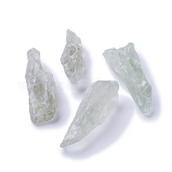 Perles de quartz vert naturel, pépites, pas de trous / non percés, 54~61.5x13~20x12~21mm, environ 100 g /sachet 