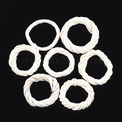 Плетеные кольца из тростника / ротанга ручной работы, для изготовления соломенных сережек и ожерелий, отбеливатель, кольцо, бежевые, 28~34x6~7 мм, внутренний диаметр: 17~25 мм