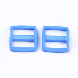 Пластиковые пряжки, прямоугольные, глубокое синее небо, 33x31.5x7 мм, отверстие : 9x25.5 мм