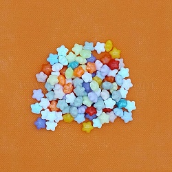 Siegellackpartikel, für Retro Siegelstempel, Mischfarbe, Stern, 9.5x8.5x6 mm, 100 Stück / Beutel
