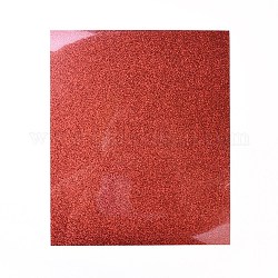 A4 pellicola transfer in vinile glitterato, per indumento t-shirt, rosso, 29.7x21x0.02cm
