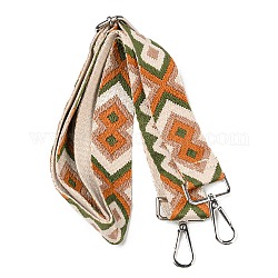 Correas ajustables para bolsas de correas de poliéster estilo bohemio, con cierres metálicos, Platino, 750~1450x38mm