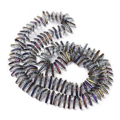 Chapelets de perles en verre électroplaqué&nbsp;GLAA-K061-04A-FR05-1
