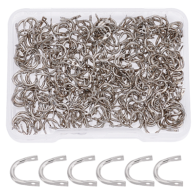 Wholesale SUPERFINDINGS 300Pcs Fishing Spinner Clevis U Shaped Spinnerbait  Clevis Platinum Brass Links Easy Spin Spinner Clevis Spinner Blade Clevis  for Lure Making 