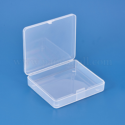 Wholesale BENECREAT 18 pack Square Clear Plastic Bead Storage Containers  Box Case with Flip-Up Lids for Items 
