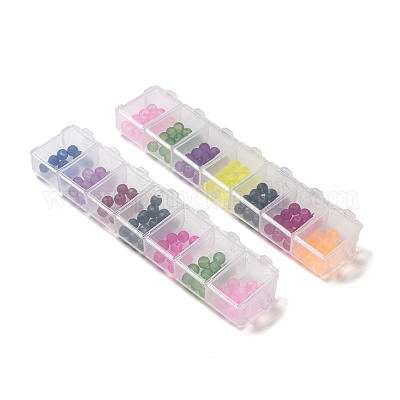 Plastic Bead Containers, Flip Top Bead Storage, Jewelry Box for