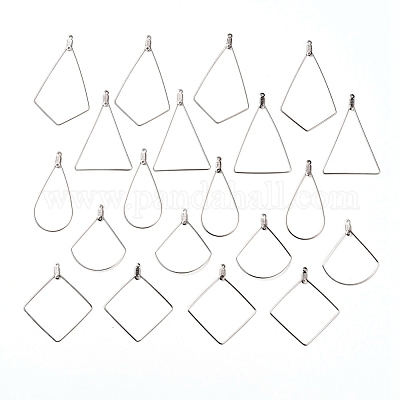 Stainless Steel Latch Back Earring Wires- 20pcs