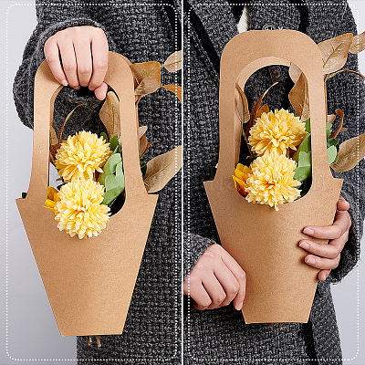 Shop PH PandaHall 20pcs Flower Sleeves Bag Kraft Paper Floral Gift Bags  Long Handle Flower Display Bag for Bouquet Wrapping Wedding Party Home  Decor Small Business for Jewelry Making - PandaHall Selected