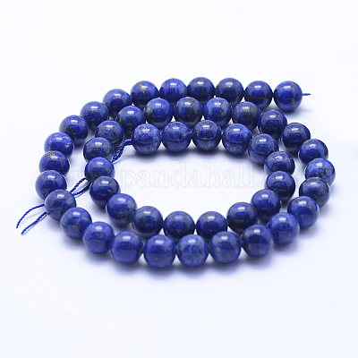 Natürlicher Lapislazuli Perlenstränge&nbsp;G-P342-01-8mm-AB-1