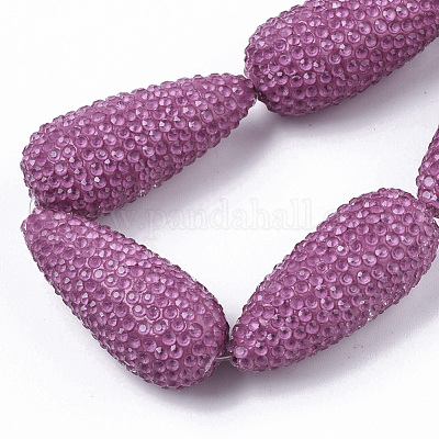 Perles de strass en argile polymère&nbsp;RB-L033-07H-1