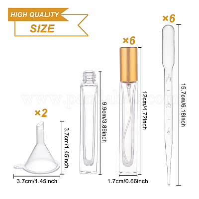 1pc 10ml Thick Glass Perfume Spray Bottle, Sunscreen Spray Bottle