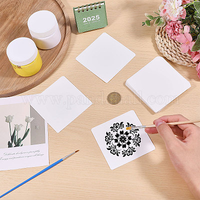 Briques de papier pour zentangle&nbsp;DIY-WH0591-276-1