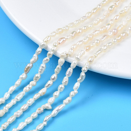 Natural Cultured Freshwater Pearl Beads Strands PEAR-N012-02F-1