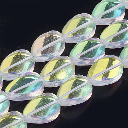 Chapelets de perles en pierre de lune synthétique G-S285-02-1