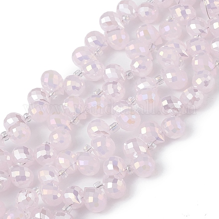 Imitation Jade Glass Beads Strands EGLA-F152-A04-1