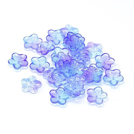 Perles en verre transparentes GLAA-H016-09I-5-1