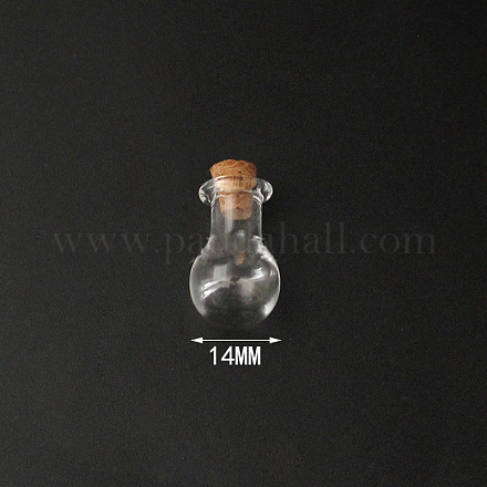 Mini contenedores de cuentas de botella de vidrio de borosilicato alto BOTT-PW0001-261K-1