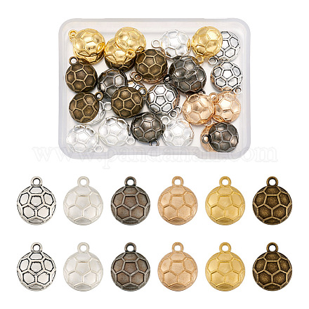 Cheriswelry 36pcs breloques en alliage 6 couleurs FIND-CW0001-19-1