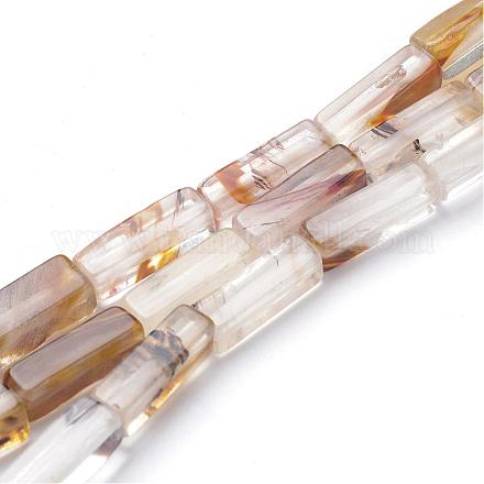 Tigerskin Glass Bead Strands G-R299-30-1
