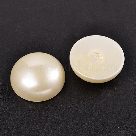 Half Round/Dome Half Drilled Shell Pearl Beads BSHE-N003-30mm-HC303-1