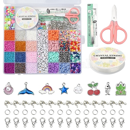 Diy heishi & seed beads conjunto de joyería que hace el kit DIY-YW0005-47-1