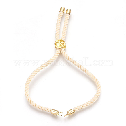 Fabrication de bracelet en corde de coton KK-F758-03K-G-1