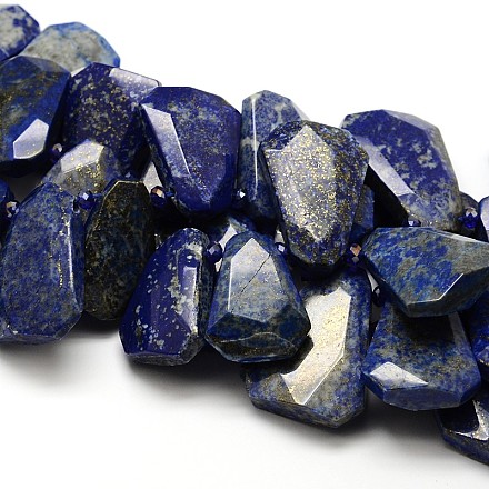 Natural Lapis Lazuli Triangle Bead Strands G-E251-11-1