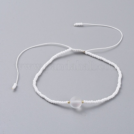Braccialetti di perline intrecciati con fili di nylon BJEW-JB04809-02-1