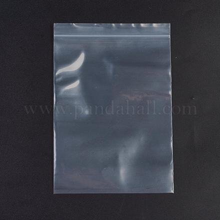 プラスチックジップロックバッグ  再封可能な包装袋  トップシール  セルフシールバッグ  長方形  ホワイト  17x12cm  片側の厚さ：3.9ミル（0.1mm）  100個/袋 OPP-G001-B-12x17cm-1
