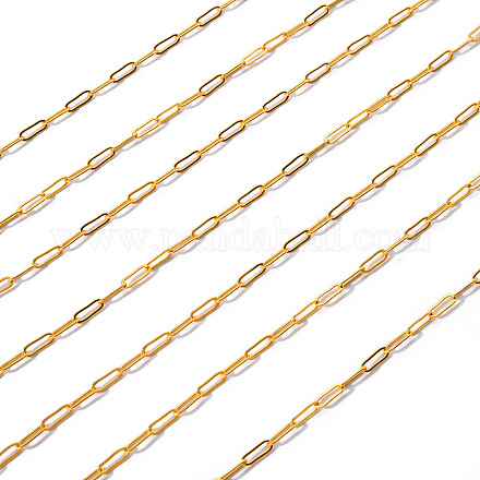 Brass Paperclip Chains CHC-T008-07G-1