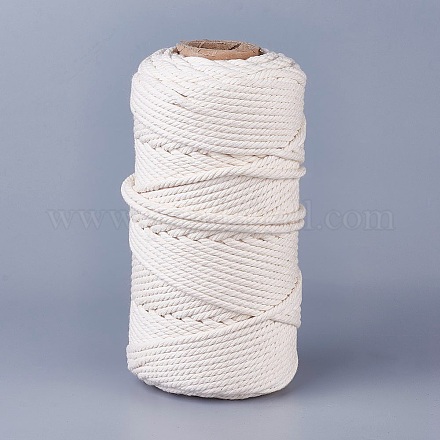 Cordón de algodón macramé OCOR-WH0034-C-01-1